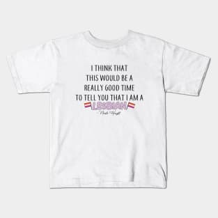 Nicole Haught - 'I am a lesbian' Kids T-Shirt